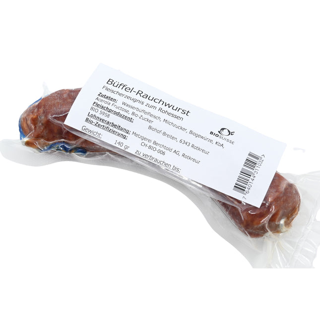 Bio Wasserbüffel Rauchwurst  RegioFair 140g