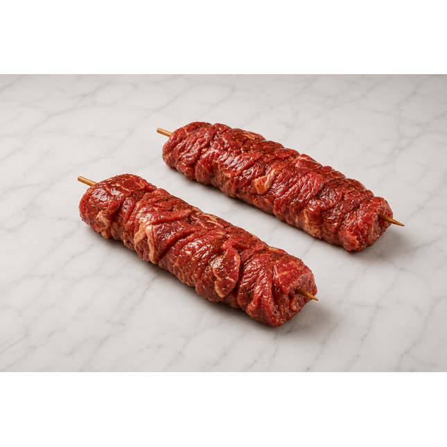 Bio Rinds-Spiessli mariniert 150g
