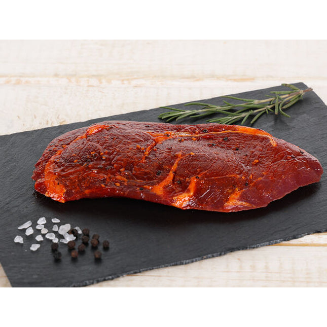 Aubrac-Rind Hohrückensteak mariniert, ca. 180g